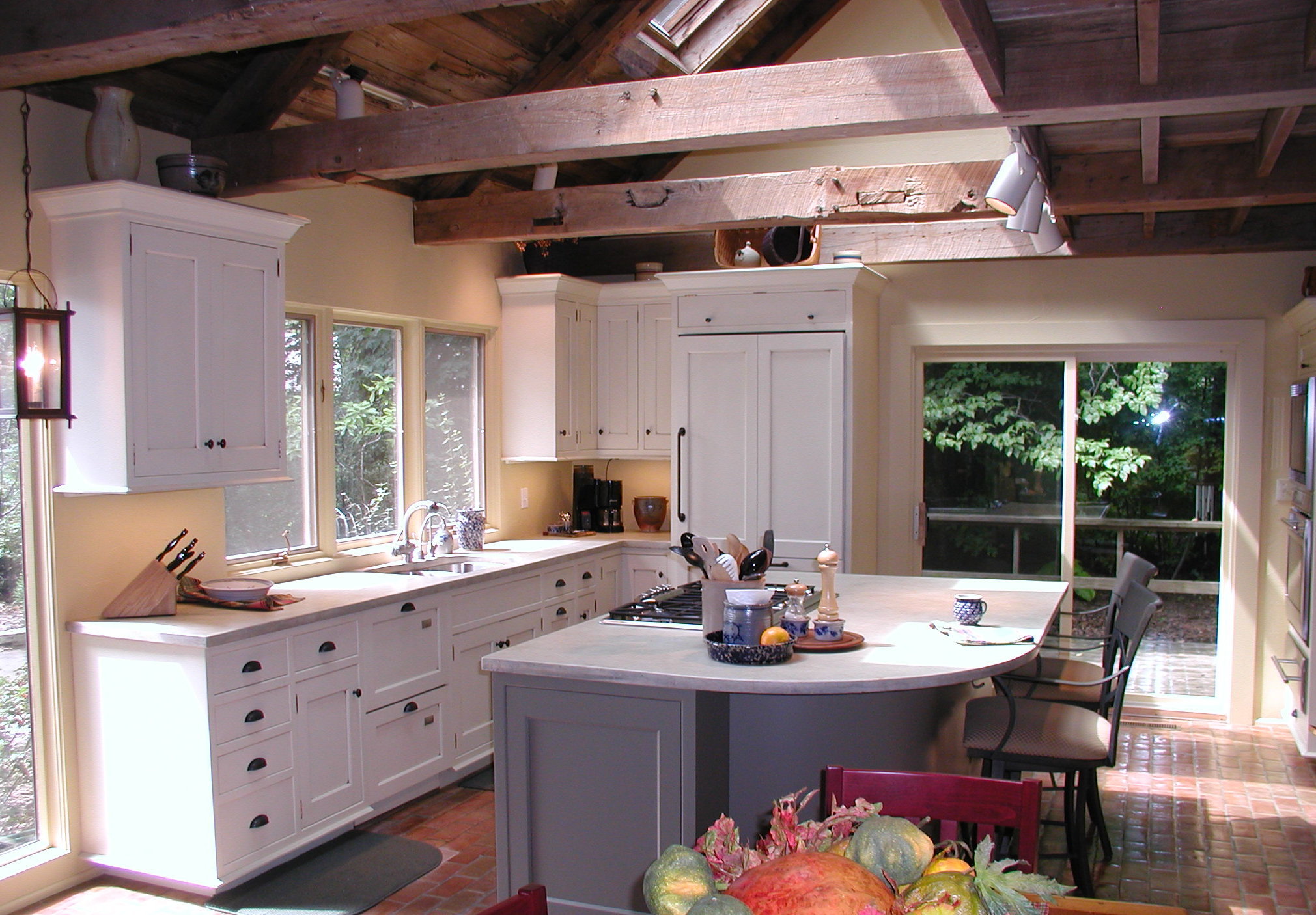 kitchen country modern ceiling beam wood simply designs kitchens layout mutfak amerikan modelleri