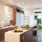 Big Illuminated Modern Kitchen with Large Spaces