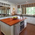 Kitchen Island with White Cabinets