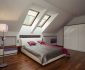Brilliant Modern Attic Bedroom Design Ideas