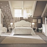 Luxury Attic Bedroom Design Ideas in White Furniture