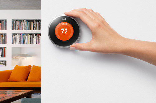 Nest thermostat living-room