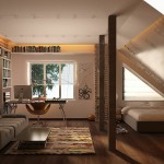 Wonderful Attic Bedroom Design Ideas with Wooden Flooring
