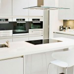 White Small Kitchen Island Design