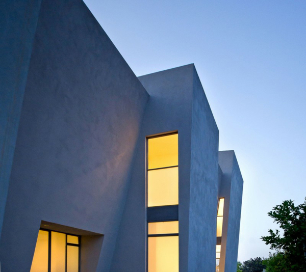 Awesome Building Design of Beautiful Homely Atmosphere of Concrete House with Eco House Wall which is Made from Concrete