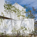 Brilliant House Minoh Fujiwaramuro Architects Design Exterior with White Home Shaped Decoration Ideas