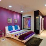 Cute Unique Teenage Bedrooms with Modern Bed and Round Glass Side Table Dazzling Ceiling Lights Warm Fur Rug