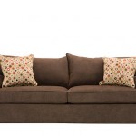 Dark Brown Upholstered Couch