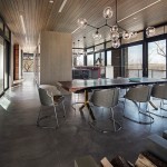 Elegant Riverhouse Bwarchitects Design Interior in Dining Room Used Modern Minimalist Furniture Style