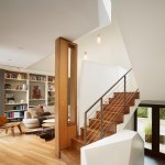 Epic Quarry Street House Marina Rubina Design Interior in Staircase Decorated with Wooden Material for Inspiration