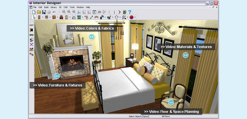 Great bedroom design program to make the whole process for Interior design software online