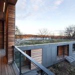 Perfect Riverhouse Bwarchitects Design in Balcony Space with Wooden Deck Flooring for Home Inspiration
