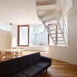 Stunning House Minoh Fujiwaramuro Architects Design Interior in Dining and Living Space with Minimalist Furniture