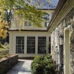 Stunning Virginia Country Home Addition Exterior Stone Wall