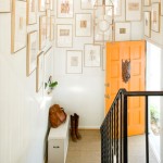 Unique Gallery Walls Design with Traditional Home Decor Interior and Minimalist Staircase Ideas Inspiration