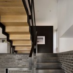 Wonderful Split Level Residence Mccoubreyoverholser Design Used Wooden and Concrete Staircase in Modern Decor