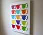 colored coffee cup canvas print