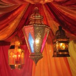 colorful moroccan lamps