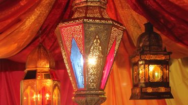 colorful moroccan lamps