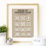 laundry club framed print