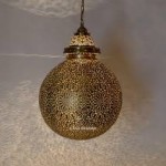spherical moroccan lamp