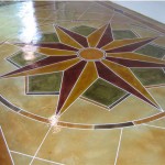 Motif Stained Concrete Design