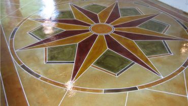 Motif Stained Concrete Design