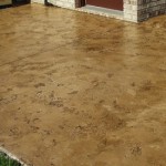 Outdoor Concrete Stained Floor