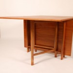 Fascinating Dining Table made of the Wood Material with Wide Top for the Simple Dining Area