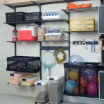Modern and Simple Design Ideas of Garage Storage Systems Ideas on Wall Ideas finished in White Color Design Plan