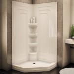 Simple Design Ideas Applied on Shower Room Space Equipped with One Piece Shower Units in White Color Design Ideas