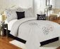 7 Piece King Calantha Silver Gray Bedding Comforter Set