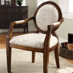 Attractive Lather Seat on Antique Wooden Chair Designs inside Spacious Sitting Room with Oak Cabinet