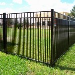 Close Space Picket  Black Aluminum Fence