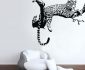 Fabulous Animal Wall Decal on White Wall for Modern Room with Contemporary Armsofa and White Cushions