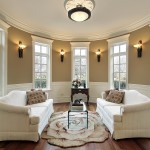 Living room with lighting scones