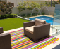 Multi Colored Outdoor Rug