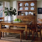 Rustic Wooden Cabinet beside Country Dining Room Furniture in Traditional Dining Room with Grey Carpet