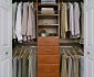 Tidy Clothes on Glossy Hangers inside Fabulous Closet Ideas for Small Bedrooms with Wooden Drawers and Shelves