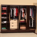 Wide Clothes Hangers in Appealing Closet Ideas for Small Bedrooms with Oak Shelves and White Drawers