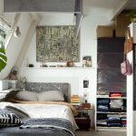 Best Small Studio Apartment Bedroom with Glass Domer and Green Planter Idea