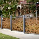 Creative Pattern  Metal Fence Panels with Grey Borders to Adorn Your Fence Schemes