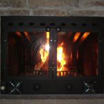 Divine Brick Wall Design Fitted to Custom Fireplace Doors Ideas for Your Fireplace Inspiration
