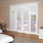 Divine Six Panels for Interior Window Shutters Design for Expansive Adult Bedroom Area