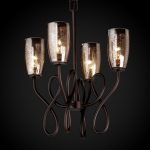 Extraordinary Brown Ruck Holders for Glass Chandelier Shades Design at Modern Home Design