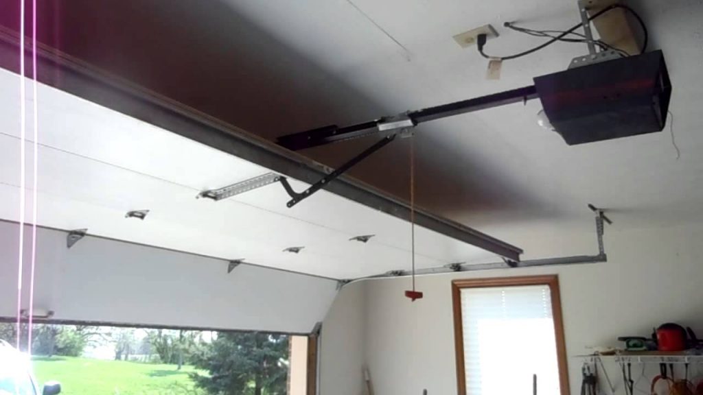 Superb Brown Garage Door Opener Cut Down at Bright House Interior Appliances
