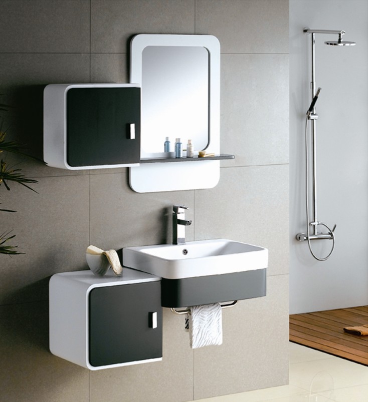 Gorgeous Modern Vanity Cabinets For Small Bathroom Interiors