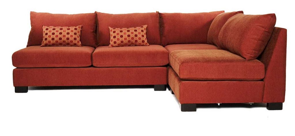 Armless Sectional Sofa With-Sleeper
