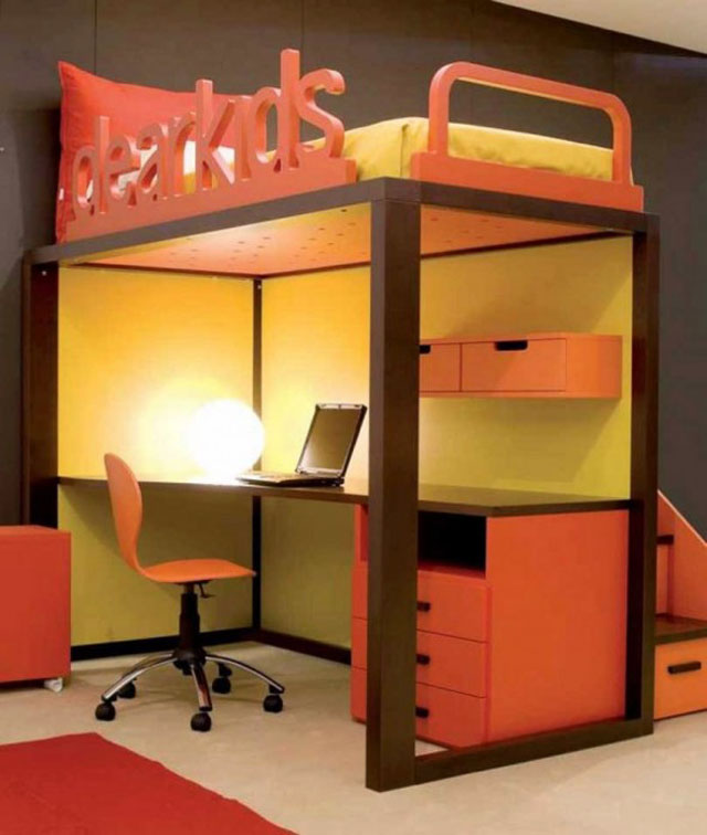 Boys Room Creative Desk Design