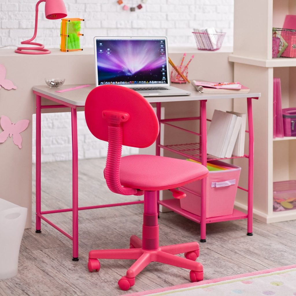 Pink Chair for Childrens Desk